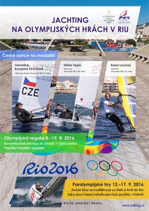 Sledujte jachting na olympiádě v Riu v parku na Lipně