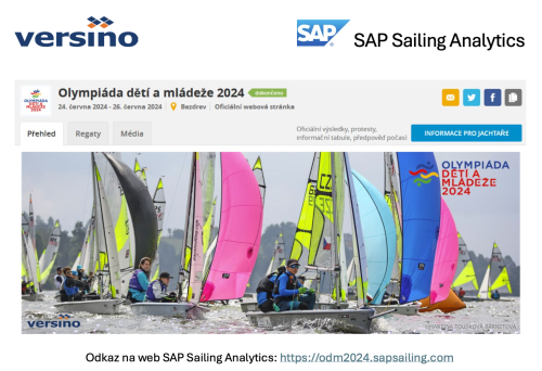 SAP Sailing Analytics na Olympiádě dětí a mládeže 2024